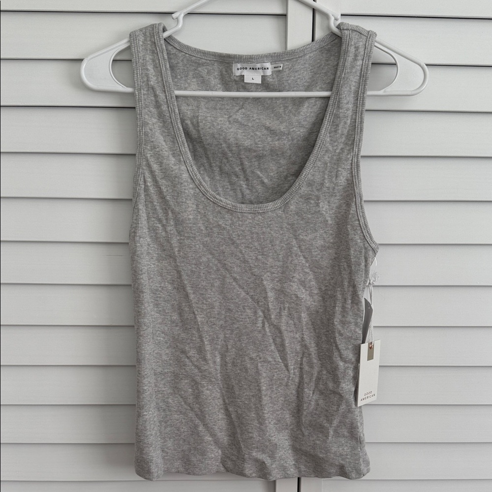 Good American Heather Gray Tank Top